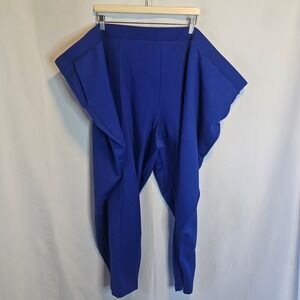 Universal Standard Cobalt Blue Ponte Knit‎ Pants Trousers 4XL=7x Plus Size NWT